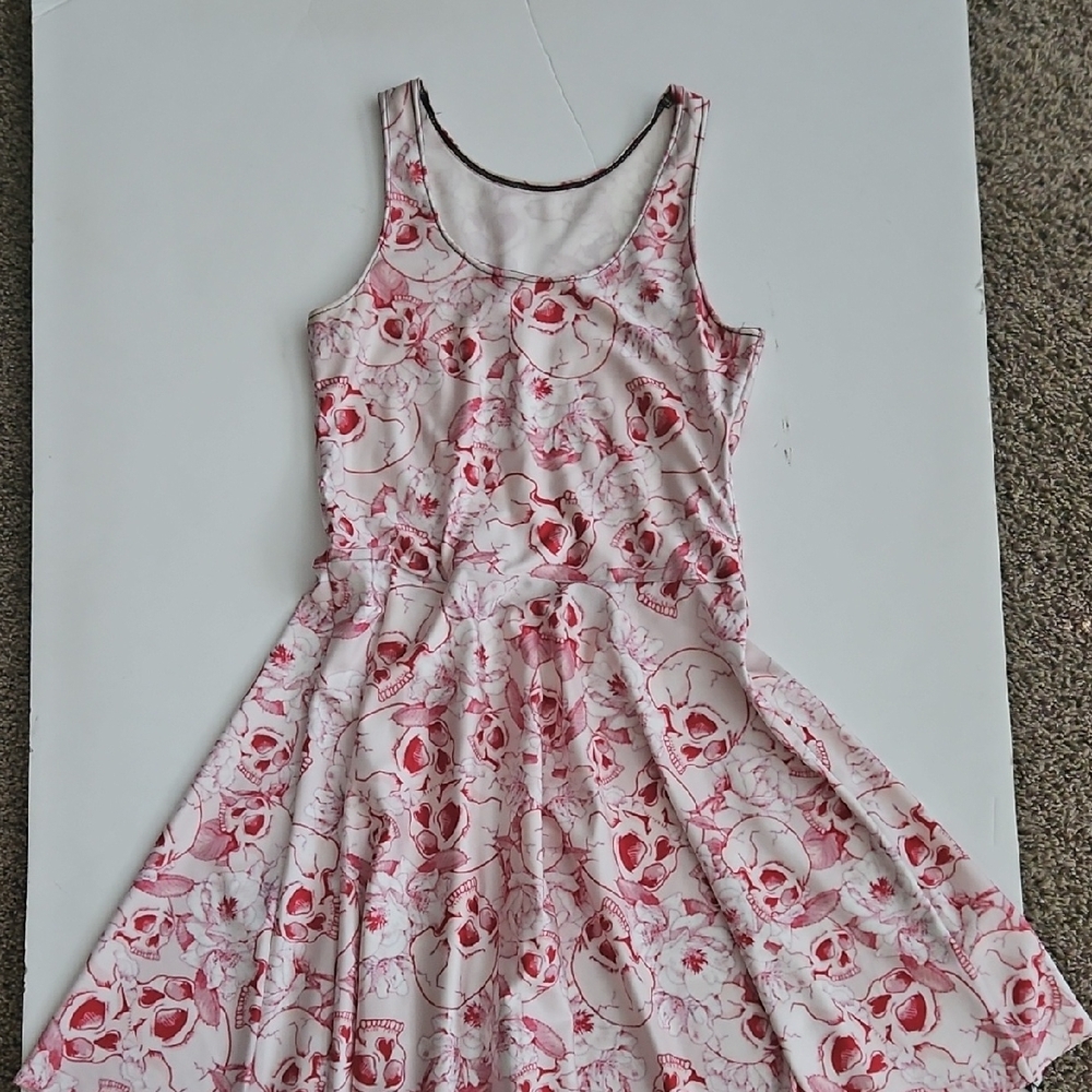 Red And White Skull Dress
